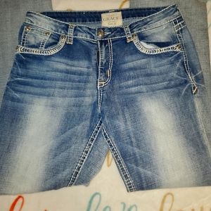 Grace in LA Boot Cut Jeans Size 32 Long